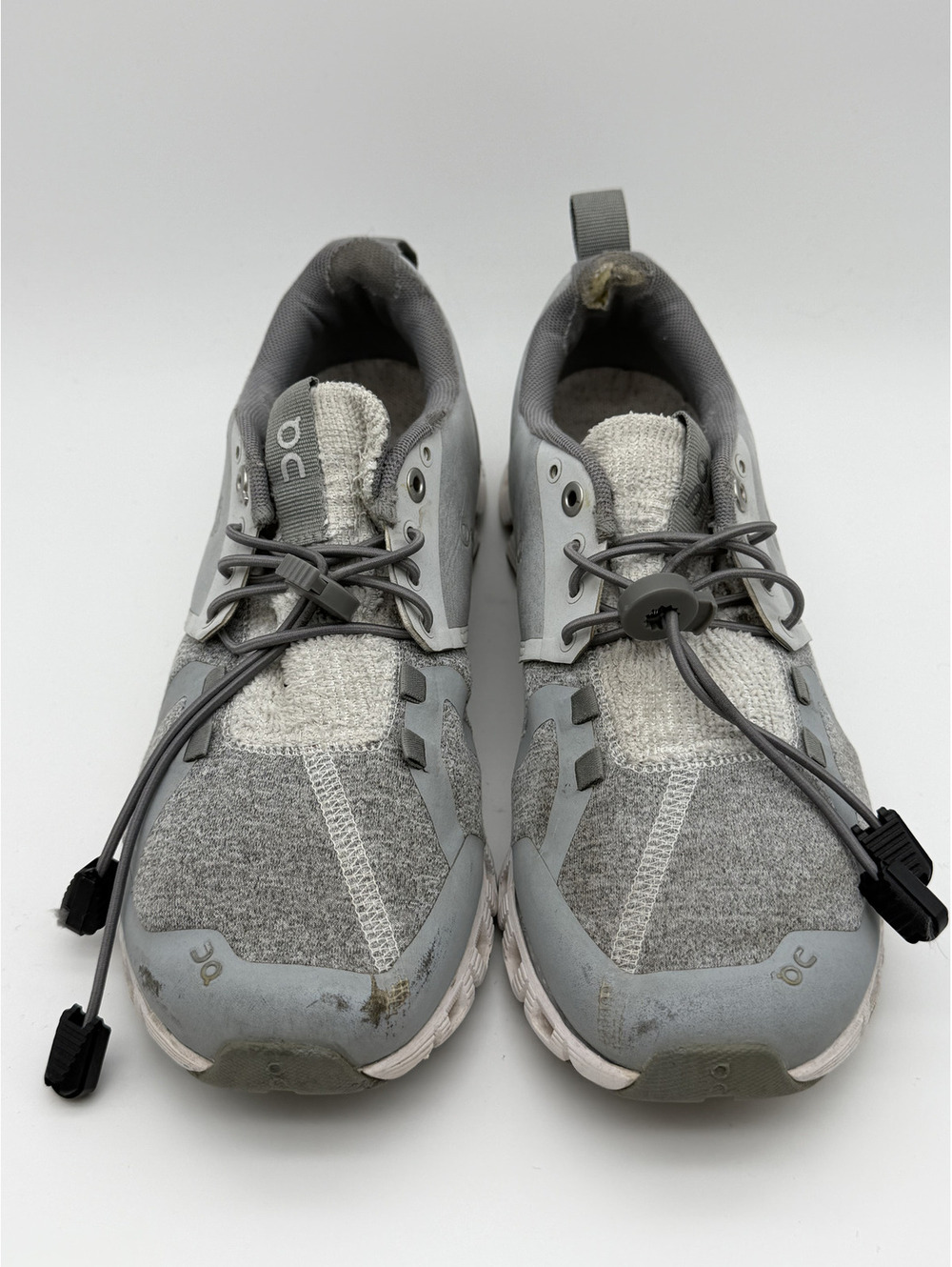 On Running Cloud Terry Gray White Sneakers - Women's Size 7